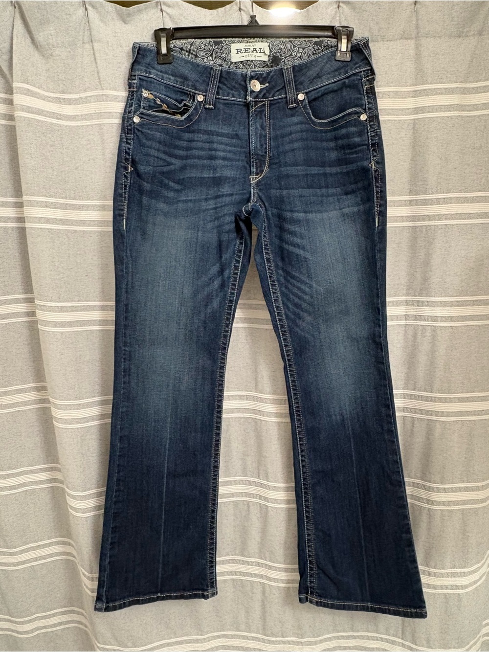 Ariat Women's Pacific Dark Blue Bootcut Jeans Size 32R